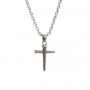 NAIL CROSS STAINLESS STEEL 18" CHAIN NAIL CROSS STAINLESS STEEL 18" CHAIN