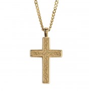 Necklace Cross Gold-Plated 24in Long Necklace Cross Gold-Plated 24in Long