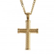 Necklace Cross Gold-Plated 24in Necklace Cross Gold-Plated 24in