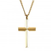 Necklace Cross Gold-Plated 24L Necklace Cross Gold-Plated 24L