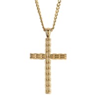 Necklace Box Cross Gold-Plated 24L