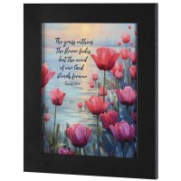 Framed Wall Art The Grass Withers 11x14 Framed Wall Art The Grass Withers 11x14