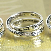 2pk -RING PS 23 DBL MOB SIL PLT SZ 8 CARDED - (Pack of 2)