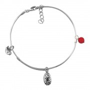 SP Bangle-Crs,Dove,Red Bd SP Bangle-Crs,Dove,Red Bd