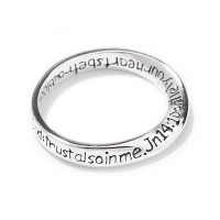 2pk -RING JN 14:1 MOBIUS SIL PLT SIZE 8 - (Pack of 2) 2pk -RING JN 14:1 MOBIUS SIL PLT SIZE 8 - (Pack of 2)