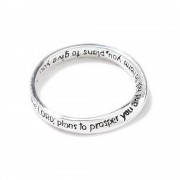 2pk -RING JER 29:11 MOBIUS SIL PLT SIZE 8 - (Pack of 2) 2pk -RING JER 29:11 MOBIUS SIL PLT SIZE 8 - (Pack of 2)
