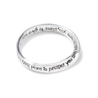 2pk -RING JER 29:11 MOBIUS SIL PLT SIZE 8 - (Pack of 2)