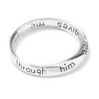 2pk -RING PH 4:13 MOBIUS SIL PLT SIZE 8 - (Pack of 2)
