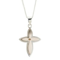 Necklace Mustard Seed Petal Cross Necklace Mustard Seed Petal Cross