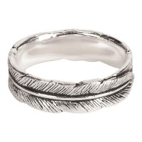 Angel Feather Ring on Card Size 8