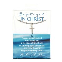 Necklace Baptism Male Box Cross Necklace Baptism Male Box Cross