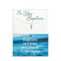 Necklace Baptism Boy Box Cross Necklace Baptism Boy Box Cross