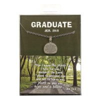 Necklace Jer.29:11 Graduation Cross Him