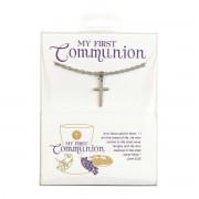 Necklace First Communion Cross Stainless Necklace First Communion Cross Stainless