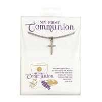 Necklace First Communion Cross Stainless