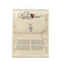 Necklace Reunion Heart Silver Plate 18in