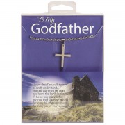 Necklace To My Godfather Tapered Cross Necklace To My Godfather Tapered Cross