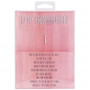 Necklace To My Granddaughter Petal Cross Necklace To My Granddaughter Petal Cross