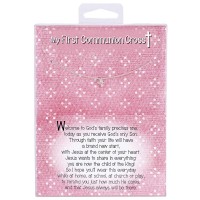 Necklace Petal Cross/CZ First Communion