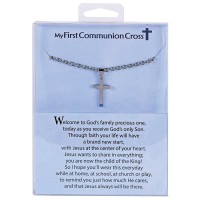 Necklace Thin Box Cross First Communion Necklace Thin Box Cross First Communion