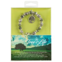 Bead Bracelet Tree Of Life Green Bead Bracelet Tree Of Life Green