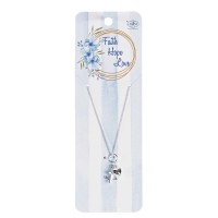 Necklace Faith Hope Love Cross Heart