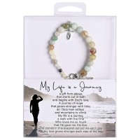Bracelet Journey Cross Graduated Stones