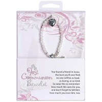 Bracelet First Communion White Jade