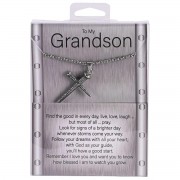 Necklace Grandson Nail Cross 24Inch Necklace Grandson Nail Cross 24Inch