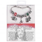 Bracelet Life of Christ Red Green Beads Bracelet Life of Christ Red Green Beads