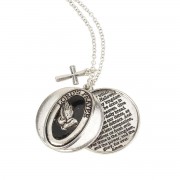 LORD'S PRAYER SILVER PLATE 24" CHAIN