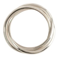 2pk -FIDGET RING SILVER PLATE SIZE 9 - (Pack of 2)