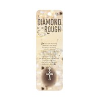 Necklace Cross Silver 18in Open Flare