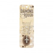 Necklace Angel Cross Silver 18in Chain