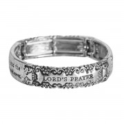Stretch Bracelet Lords Prayer Tile