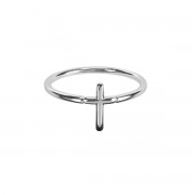 Ring Small Cross Silver Plated Size 4 Ring Small Cross Silver Plated Size 4