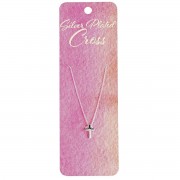Necklace Box 7/16 Cross 18Long Silver Necklace Box 7/16 Cross 18Long Silver