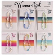 Prepak - Sideways Cross Bracelets-18 Pc Prepak - Sideways Cross Bracelets-18 Pc