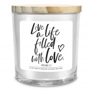 2pk -Soy Candle Live A Life With Love 13Oz - (Pack of 2) 2pk -Soy Candle Live A Life With Love 13Oz - (Pack of 2)