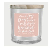 2pk -Soy Candle Spread Joy Pray Boldly 13Oz - (Pack of 2)
