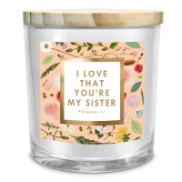 2pk -Soy Candle I Love That Yr My Sister 13Oz - (Pack of 2)