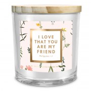 2pk -Soy Candle I Love Your My Friend 13Oz - (Pack of 2) 2pk -Soy Candle I Love Your My Friend 13Oz - (Pack of 2)