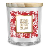 2pk -Soy Candle Peace Kindness Joy Love 13Oz - (Pack of 2)