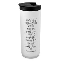 2pk -Tumbler 20 Oz She Decided To Trust God - (Pack of 2) 2pk -Tumbler 20 Oz She Decided To Trust God - (Pack of 2)