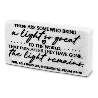 2pk -Tabletop Scripture Block Light So Great - (Pack of 2)