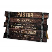 2pk -Tabletop Farmhouse Plaque Pastor 4" - (Pack of 2) 2pk -Tabletop Farmhouse Plaque Pastor 4" - (Pack of 2)