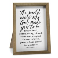 2pk -Tabletop World Needs Who God Made You - (Pack of 2)