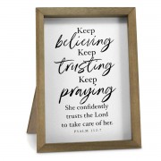 2pk -Tabletop Keep Believing Trusting Praying - (Pack of 2)