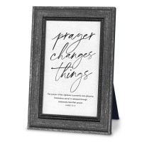 2pk -Plaque Prayer Changes Things James 5:16 - (Pack of 2)