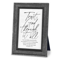 2pk -Plaque Trust God Proverbs 3:5-6 - (Pack of 2)